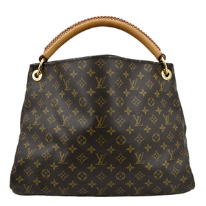 LOUIS VUITTON Artsy MM Monogram Canvas Hobo Bag Brown