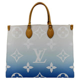 LOUIS VUITTON Pool Onthego GM Monogram Tote Shoulder Bag Blue