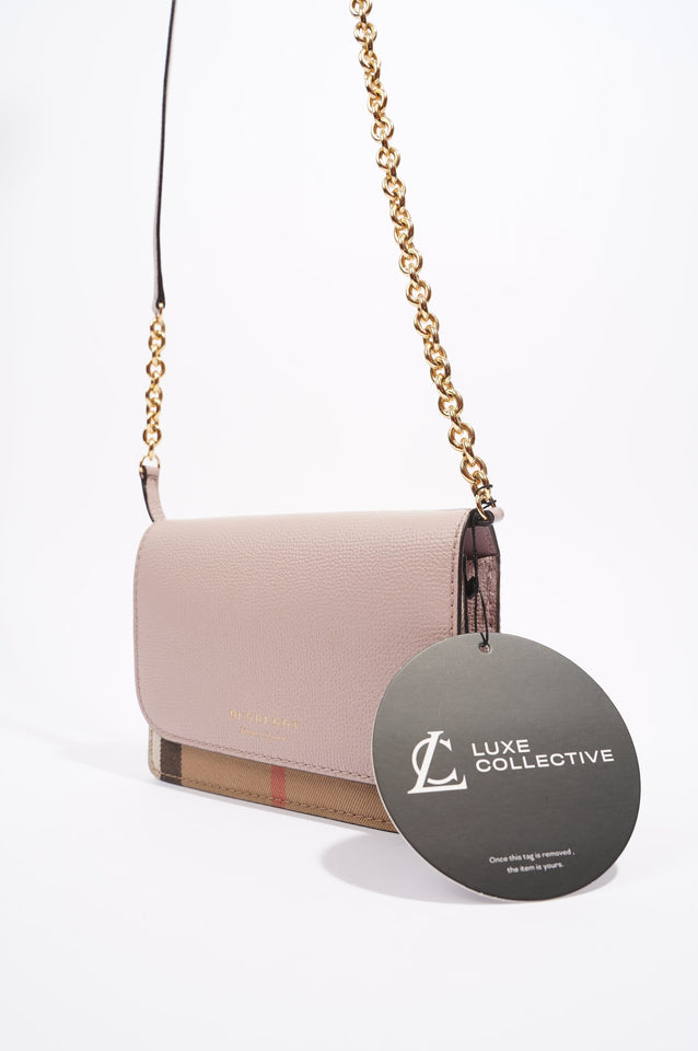 Burberry Womens Hampshire Crossbody Pink / Check