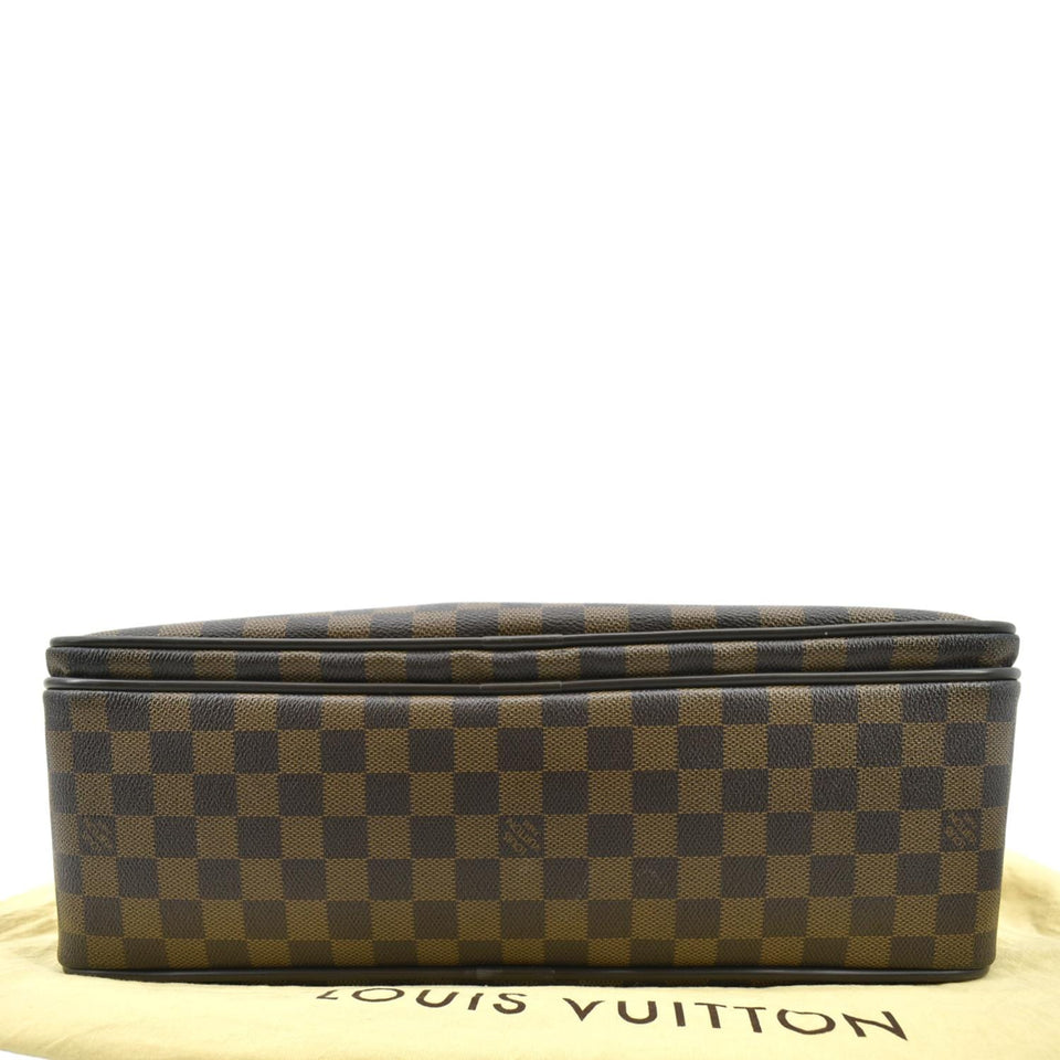 LOUIS VUITTON Icare Damier Ebene Briefcase Bag Brown