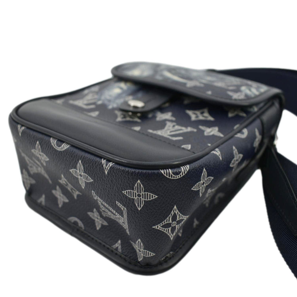 LOUIS VUITTON Monogram Savanna Elephant Chapman Brothers Canvas Shoulder Bag Blue