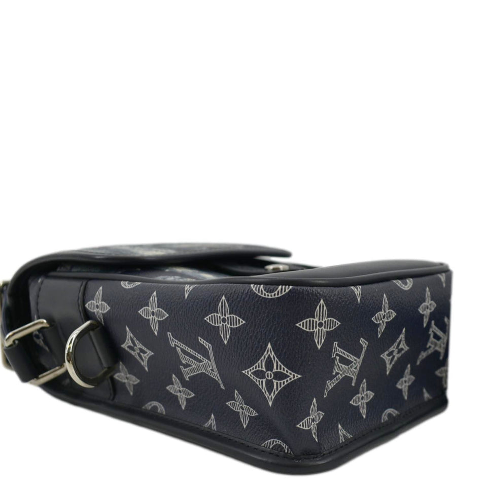 LOUIS VUITTON Monogram Savanna Elephant Chapman Brothers Canvas Shoulder Bag Blue