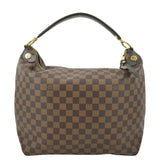 LOUIS VUITTON Duomo Damier Ebene Hobo Bag Brown