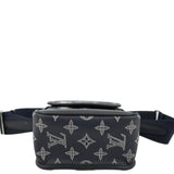 LOUIS VUITTON Monogram Savanna Elephant Chapman Brothers Canvas Shoulder Bag Blue