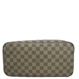 LOUIS VUITTON Neverfull MM Damier Azur Shoulder Bag White