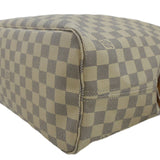LOUIS VUITTON Neverfull MM Damier Azur Shoulder Bag White