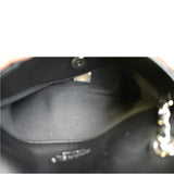 CHANEL CC Envelope Printed Lambskin Leather Chain Clutch Bag Black
