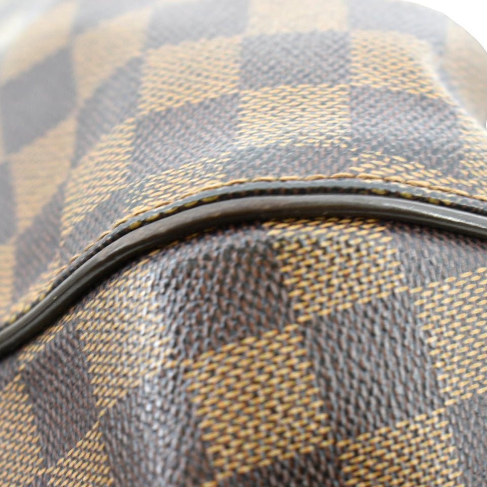 LOUIS VUITTON Sistina GM Damier Ebene Shoulder Bag Brown