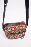 Burberry Womens Crossbody Nylon Bag TB Monogram Orange / Cream
