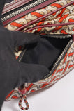 Burberry Womens Crossbody Nylon Bag TB Monogram Orange / Cream