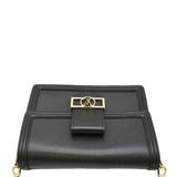 LOUIS VUITTON Dauphine MM Epi Leather Shoulder Bag Black