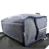 CHANEL Deauville Medium Bowling Denim Shoulder Bag Blue