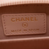 CHANEL Small Boy Caviar Leather Zip Around Wallet Pink