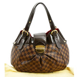 LOUIS VUITTON Sistina GM Damier Ebene Shoulder Bag Brown