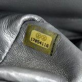 CHANEL Jumbo Flap Quilted Leather Shoulder Bag Metallic Silver