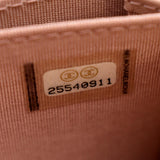 CHANEL Small Boy Caviar Leather Zip Around Wallet Pink