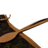 LOUIS VUITTON Neverfull MM Monogram Canvas Tote Bag Brown