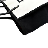 CHANEL 5 x 5 Canvas Tote Bag Ivory