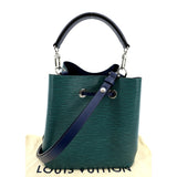 LOUIS VUITTON NeoNoe BB Epi Leather Shoulder Bag Emerald Green Indigo