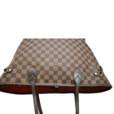LOUIS VUITTON Neverfull MM Damier Ebene Tote Bag Brown