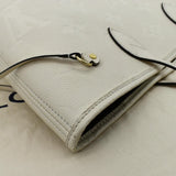LOUIS VUITTON Neverfull MM Monogram Empreinte Tote Bag Beige
