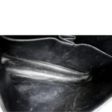 CHANEL Classic Medium Double Flap Patent Leather Shoulder Bag Black