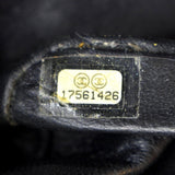CHANEL Classic Medium Double Flap Patent Leather Shoulder Bag Black