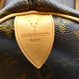 LOUIS VUITTON Speedy 30 Monogram Canvas Satchel Bag Brown