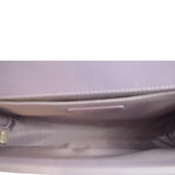 CHANEL Medium Boy Flap Metallic Chevron Shoulder Bag Light Purple
