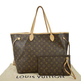 LOUIS VUITTON Neverfull GM Monogram Canvas Tote Bag Brown