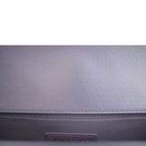 CHANEL Medium Boy Flap Metallic Chevron Shoulder Bag Light Purple