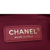CHANEL Mini In The Loop Quilted  Leather Shoulder Bag Red