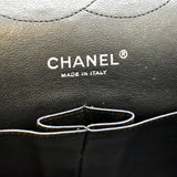 CHANEL Jumbo Flap Patent Leather Shoulder Bag Black