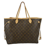 LOUIS VUITTON Neverfull GM Monogram Canvas Tote Bag Brown