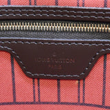 LOUIS VUITTON Neverfull MM Damier Ebene Tote Bag Brown
