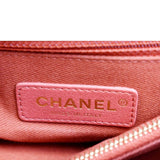 CHANEL Medium Coco Quilted Caviar Leather Top Handle Shoulder Bag Red
