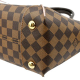 LOUIS VUITTON Caissa PM Damier Ebene Tote Shoulder Bag Rose Ballerine