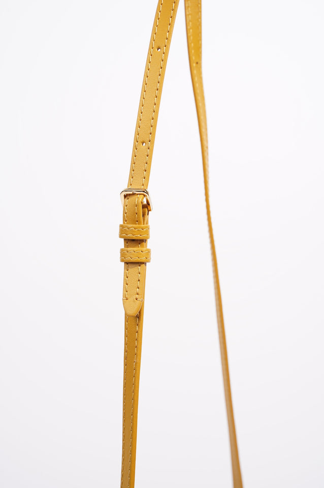 Burberry Womens Crossbody Bag Yellow Leather