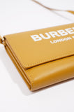 Burberry Womens Crossbody Bag Yellow Leather