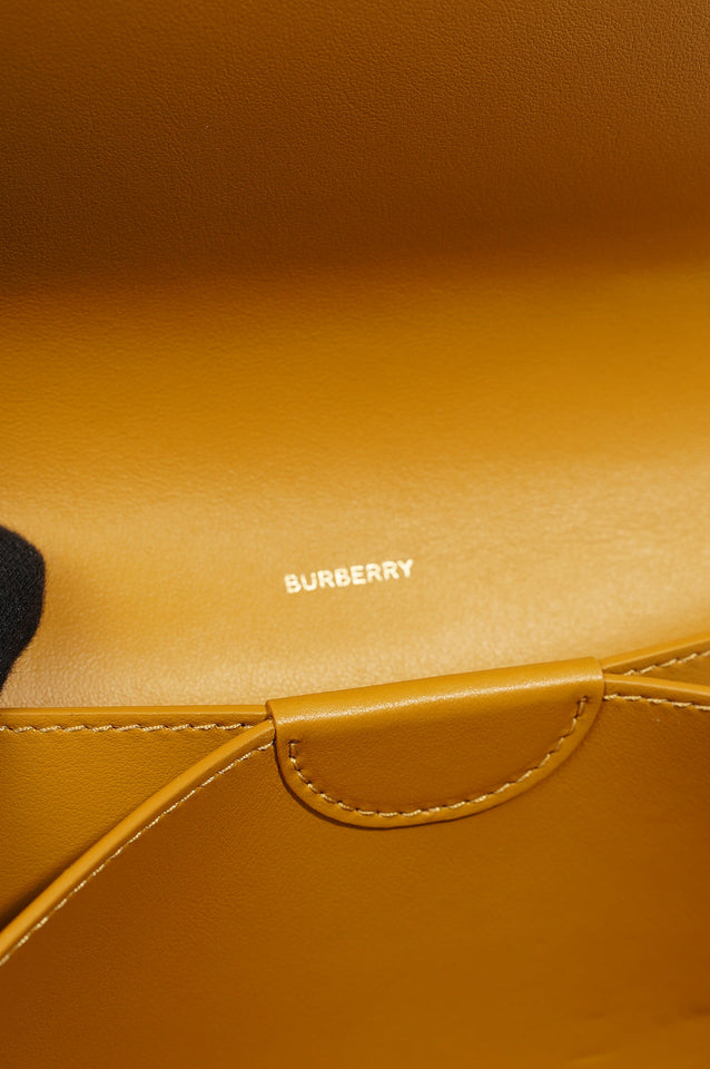 Burberry Womens Crossbody Bag Yellow Leather