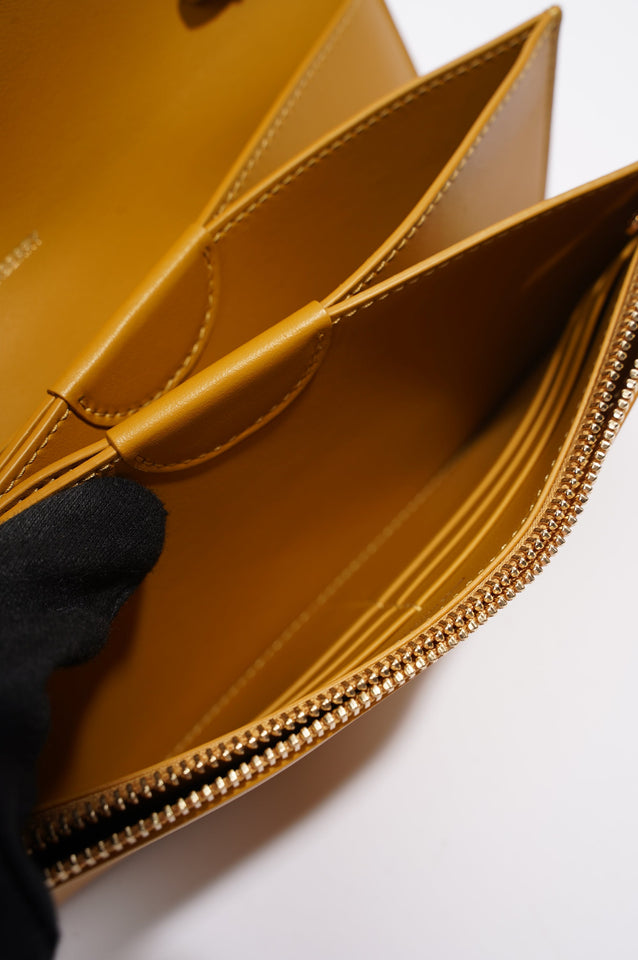 Burberry Womens Crossbody Bag Yellow Leather