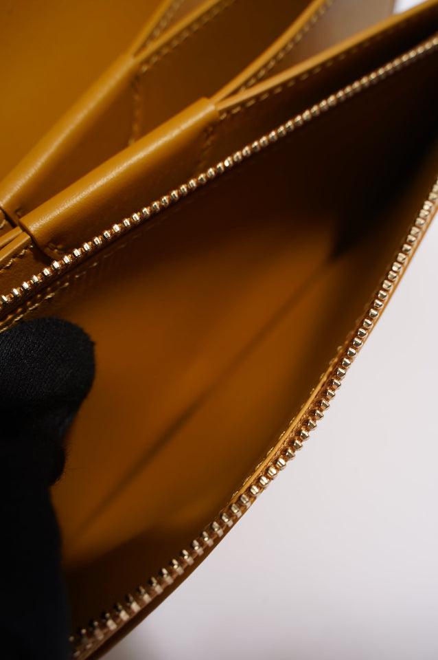 Burberry Womens Crossbody Bag Yellow Leather