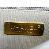 CHANEL Infinity Chain Quilted Leather Crossbody Bag Blue