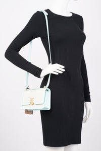 Burberry TB Crossbody Bag Cotton / Canvas White / Blue Mini