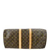 LOUIS VUITTON Keepall 45 Monogram Canvas Travel Bag Brown