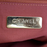 CHANEL Infinity Chain Quilted Leather Crossbody Bag Pink