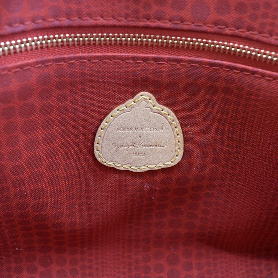 LOUIS VUITTON Onthego PM Yayoi Kusama Dots Monogram Canvas Shoulder Bag Multicolor