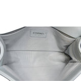 CHANEL Medium Boy Flap Quilted Leather Shoulder Bag Light Blue