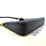 LOUIS VUITTON Easy Pouch on Strap Monogram Empreinte Shoulder Bag Black
