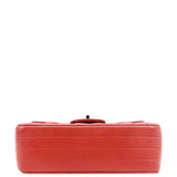 CHANEL Rectangular Flap Mini Quilted Chevron Leather Shoulder Bag Red
